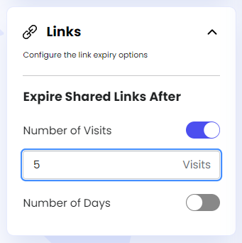 Configuring Number of Visits